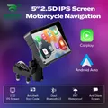 Écran de navigation GPS portable pour moto écran Carplay étanche sans fil Android Auto IPX7 5