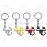 Porte-clés Logo Abarth pour Fiat Abarth porte-clés en métal 3D alliage de zinc style de voiture