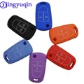 Jingyuqin Chiave A Distanza 2/3 Bottoni In Silicone Flip Pieghevole Chiave Dell'automobile Borsette Caso Della Copertura Chiave per Vauxhall Opel Corsa Astra Vectra Signum
