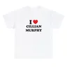 I Love Cillian Murphy magliette da donna T-shirt con grafica girocollo in cotone abiti estetici