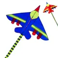 Cerfs-volants professionnels en jean pour enfants avion ligne de cerf-volant jeux de plein air