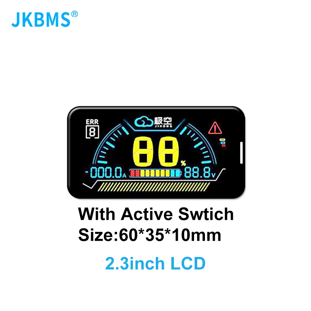 JKBMS Smart BMS LCD Display 2,3 Zoll Lithium Batterie Smart BMS Zubehör Intelligente Batterie Level Anzeige JK BMS Monitor Image