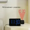 FanJu Digital Uhr Wecker FM Radio Nachtlicht Zeit Mit Projektor Wand Desktop Elektronische Tabelle