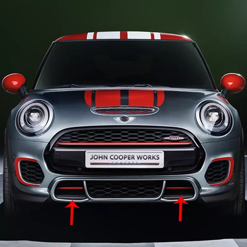 Marke Neue Kunststoff Material JCW Stoßstange Front Grill Kanal Bar Abdeckung Für Mini Cooper F56 F55 F57 JCW Image