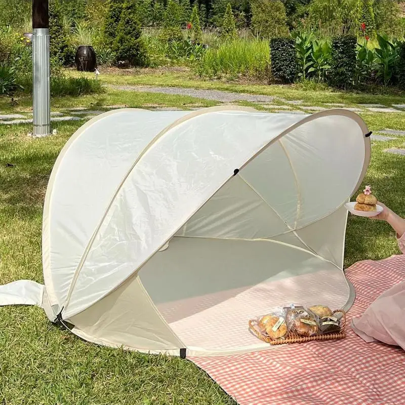 UV-beständiges Strand zelt Automatischer, bau freier Zelt-Sonnenschutz für tragbare ein schicht ige Camping-Sonnenschutz