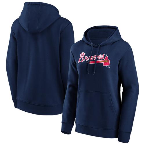 Atlanta Braves Primary Logo Graphic Kapuzenpullover – Damen