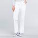 Cherokee Medical Uniforms Women's Workwear Pro Mid-Rise Pant (Size S) White, Poly + Cotton,Spandex
