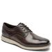 Rockport Garett Plain Toe - Mens 8 Brown Oxford W