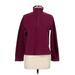 Lands' End Fleece Jacket: Burgundy Jackets & Outerwear - Women's Size Small