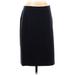 J.Crew Casual Skirt: Black Solid Bottoms - Women's Size 4