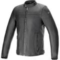 Alpinestars Blacktrack Giacca di pelle da moto, nero, dimensione M