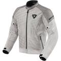 Revit Torque 2 H2O Giacca tessile moto, grigio-argento, dimensione XL