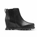 Sorel Joan Of Arctic Wedge Iii Chelsea Boots - Black/Sea Salt - Black