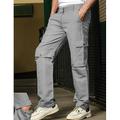 Homme Pantalon en lin Pantalon Short en lin pantalon été 2 en 1 Multi poche Jambe droite Plein Confort Respirable Toute la longueur Casual du quotidien Vacances Mode Vêtement de rue Noir Bleu