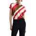 Cherry Stripe Dolman Sleeve Top