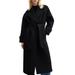 Wool Blend Garbardine Belted Coat