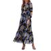 Olenna Floral Long Sleeve Maxi Dress