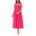 Tamara Tie Back Poplin Midi Maternity Sundress