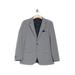 Crosshatch Check Notch Lapel Sport Coat