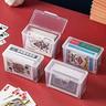 Transparent Plastic Card Storage Box: Ideal Organizer for Game Cards, ID Cards, Playing Cards, Business Cards, and More