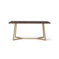 Table à manger bois de manguier et base métal 200cm