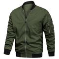 Giubbotto bomber leggero da uomo Primavera Autunno Casual Flight Pilot Varsity Baseball Coat Taglia USA