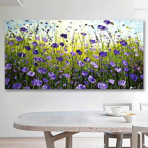 Ölgemälde handgemalte abstrakte Blumenlandschaft Wohnzimmer Dekoration an der Wand Kunst für Heimdekoration gerollte Leinwand kein Rahmen ungedehnt Image