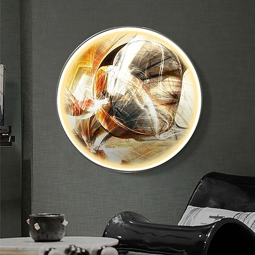 LED-Malerei für den Innenbereich, kreativ, modern, nordischer Stil, Innenwandleuchten, Schlafzimmer, Esszimmer, Metall-Wandleuchte, IP20, 110–120 V, 220–240 V Image