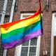 Outdoor außen innen mit Ösen Stolz Regenbogen Flagge Haus Hof Garten Dekorationen Urlaub Banner Zeichen