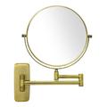 GURUN 8-Inch Double-Sided Wall DNF2 Mount Makeup Mirrors with 10x Magnification Bathroom Mirror for Hotel Antique Satin Brass Finished M1406K(8in 10X)