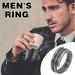 Biweutydys Vintage Double Layer Ring Easy To Pair With Any Outfit Suitable For Men Styling Products