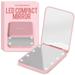 Komoko LED Compact Mirror MGF3 Travel Essentials Vanity Mirror with Lights 1X/3X Magnifying LED Compact Travel Makeup Mirror - HD Mirror 180Â° Foldable Convenient to Carry Ideal Makeup Tool