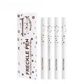 PICKX Freckle Pen 4 DNF2 Colors Natural Freckle Pen Fake Freckle Pen Waterproof Long Lasting Soft Spots Natural Relaxing Sun Makeupï¼ˆLight Brown Natural Coffee Chestnut Dark Brownï¼‰ (4PC)