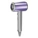 Negative Ion Hair Dryer High Power Blue Light Caring Quiet Hair Blower for Home Salon CN Plug 220V Purple
