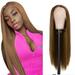 HHEN Don t Miss Out! Wig Women S Long Straight Hair Middle Split Bangs Long Straight Hair Chemical Fiber Headgear-2024 New Makeup Supplies