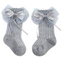 Toddler Baby Girls Boys Socks Bow Children Kids Shoes Princess Floor Socks for Boys Girls Size 0-12 Months