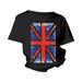 Toddler Boys Girls Tops British Flag Summer Print Short Sleeved Mens Womens Fashion Casual Children s Kids Clothes Size 7-9T