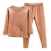 APEXFWDT Baby Toddler Thermal Underwear - 2 Piece Long Sleeve Top and Long Johns Girls Thermal Underwear Set Long John Soft Breathable Base Layer