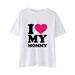 Toddler Boys Girls Tops The Children Unisex Baby Short Sleeve Letters Prints Graphic Kids Clothes Size 8-9T