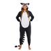 Suity Women Men Animal Costume Jumpsuit Long Sleeve Plush Pajamas Button Down Romper Cosplay Outfit