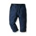 Esaierr Baby Kids Boys Spring Casual Pants Toddler Fall Cotton Trousers Infant Solid Color Long Uniform Pants for 9M-10T