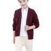 Bjutir Casual Long Sleeve Tops For Toddler Kids And Boys Cardigan Sweater Button Down Cable Knit V Neck Outwear