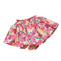 JSGEK 5-6Years Kids Casual Loose Regular Fit Little Girls Midi Skirts Comfort Floral Printing Summer Shorts Skorts Soft Multicolor