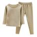 APEXFWDT Baby Toddler Thermal Underwear - 2 Piece Long Sleeve Top and Long Johns Girls Thermal Underwear Set Long John Soft Breathable Base Layer