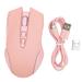 Wireless Mouse 2.4G Rechargeable USB RGB Professional Grade Optical Sensor Gaming Mechanical Mouse Pink