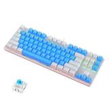 K400 87-key Blue Axis Keyboard for PC for Laptop and More Update Version
