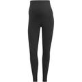 ADIDAS Damen Tight Ribbed High-Waist Umstandsmode, Größe L in Schwarz