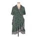 ELOQUII Casual Dress - Wrap: Green Dresses - Women's Size 18 Plus