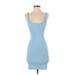 Zara Casual Dress - Mini: Blue Dresses - Women's Size Small