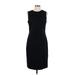 Banana Republic Casual Dress - Midi: Black Solid Dresses - Women's Size 10